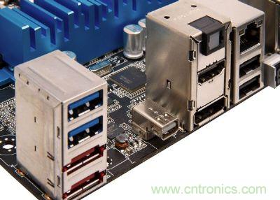 在高檔、新穎的主板，已經(jīng)開始搭載Thunderbolt高速傳輸接口