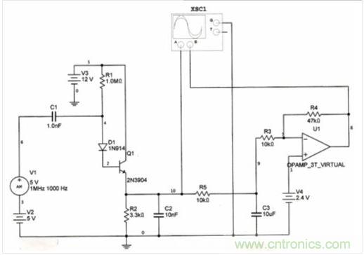 帶AGC輸出的改進型調(diào)幅檢波器。