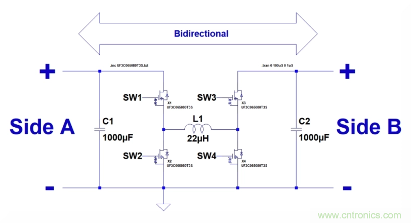 如何使用碳化硅MOSFET設(shè)計(jì)雙向降壓-升壓轉(zhuǎn)換器？