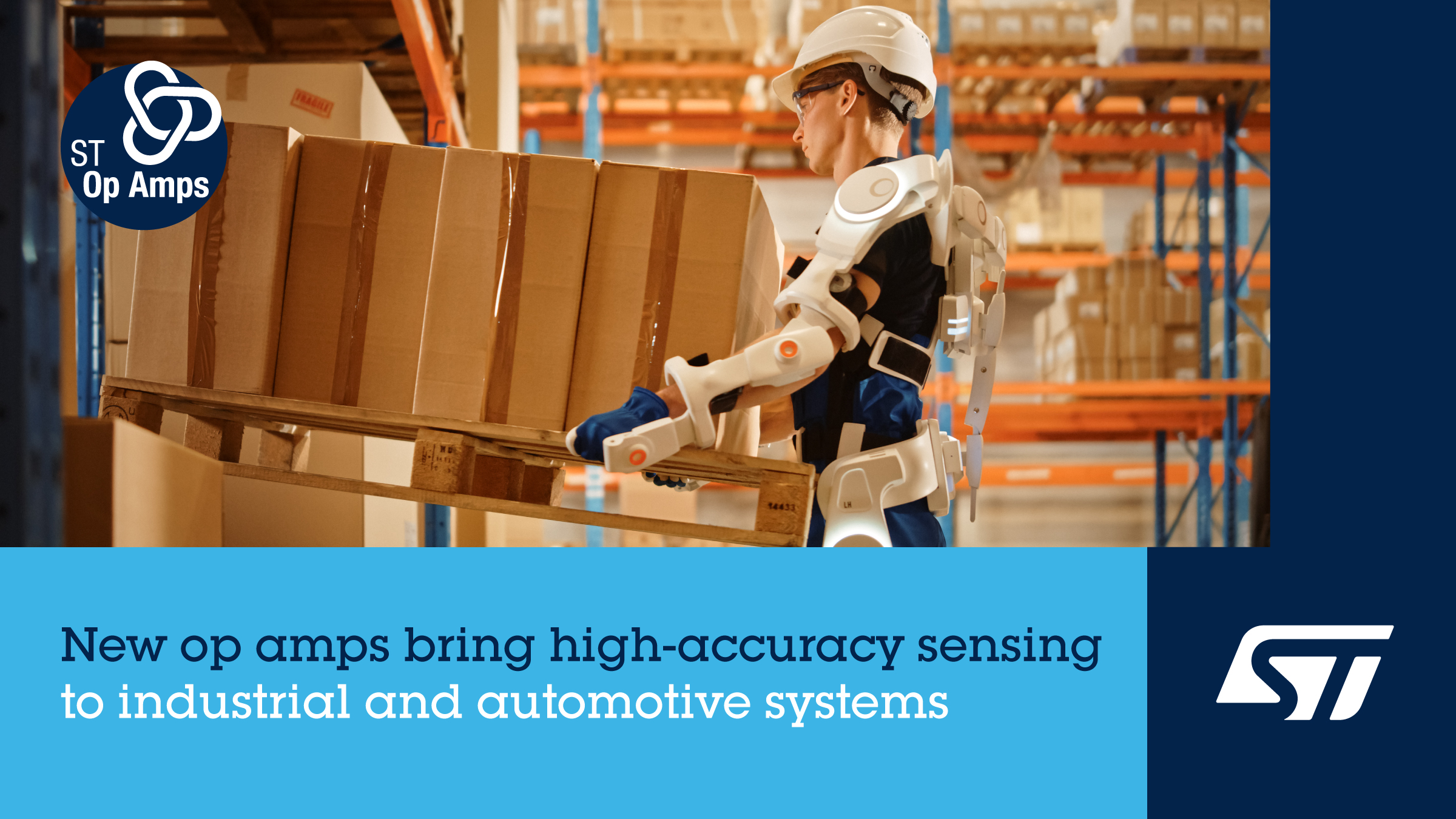 意法半導(dǎo)體運(yùn)算放大器低失調(diào)，零溫漂，寬增益帶寬，提高測量準(zhǔn)確度