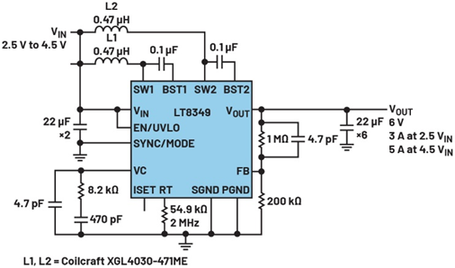 單芯片干翻傳統(tǒng)方案！兩相升壓轉(zhuǎn)換器如何將低壓大功率密度拉滿？