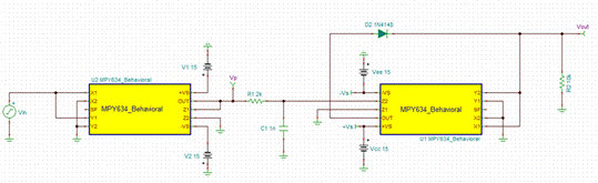 基于MPY634的有效值電路設(shè)計 基于MPY634的有效值電路設(shè)計